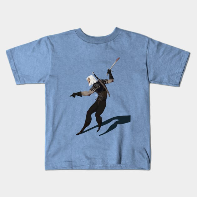 Geralt of Rivia Kids T-Shirt by Itaquenobis